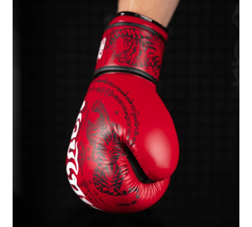 Рукавички боксерські з бинтами Phantom Muay Thai 12 унцій, червоні