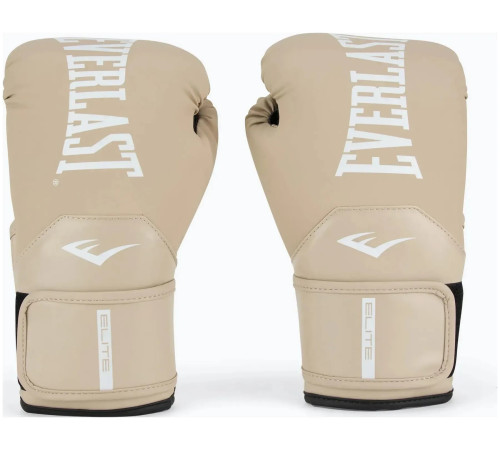 Боксерські рукавиці EVERLAST ELITE 2 BOXING GLOVES 16 унцій, бежевиі