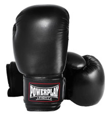 Рукавички боксерські  PowerPlay 3004 Classic Чорні 14 унцій