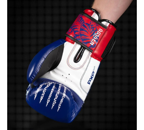 Рукавички боксерські з бинтами Phantom Muay Thai 16 унцій, сині
