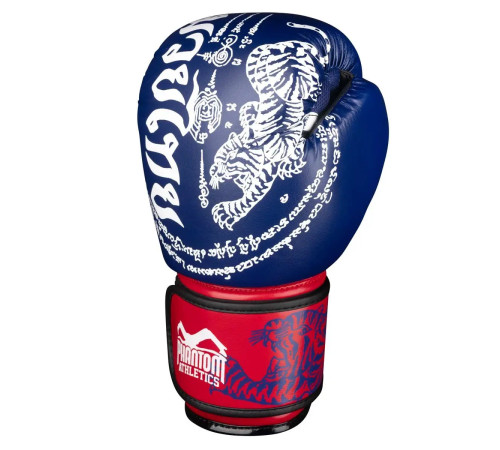 Рукавички боксерські з бинтами Phantom Muay Thai 16 унцій, сині