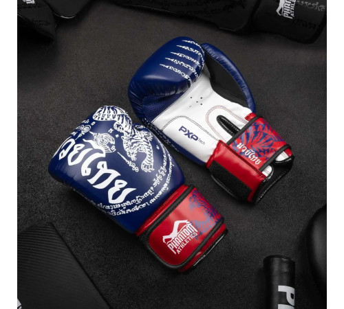 Рукавички боксерські з бинтами Phantom Muay Thai 16 унцій, сині
