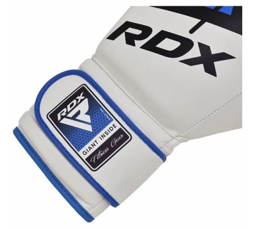 Рукавички боксерські з капою RDX F7 Ego розмір 10 унцій, біло-сині