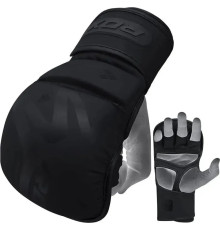 Тренувальні рукавиці для ММА RDX GRAPPLING GLOVES SHOOTER T-15 розмір S, чорний