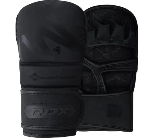 Тренувальні рукавиці для ММА RDX GRAPPLING GLOVES SHOOTER T-15 розмір S, чорний