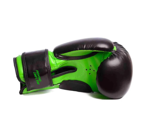 Рукавички боксерські PowerPlay 3004 JR Classic 6 унцій, чорно-зелені Рукавички боксерські PowerPlay 3004 JR Classic 6 унцій, чорно-зелені