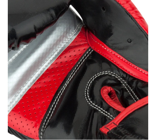 Рукавички боксерські PowerPlay 3007 Scorpio Чорні карбон 12 унцій