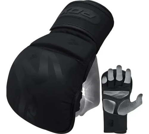 Тренувальні рукавиці ММА RDX GRAPPLING GLOVES SHOOTER T-15 розмір L, чорний