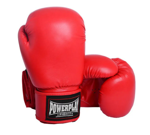 Рукавички боксерські PowerPlay 3004 Classic 10 унцій, червоні Рукавички боксерські PowerPlay 3004 Classic 10 унцій, червоні