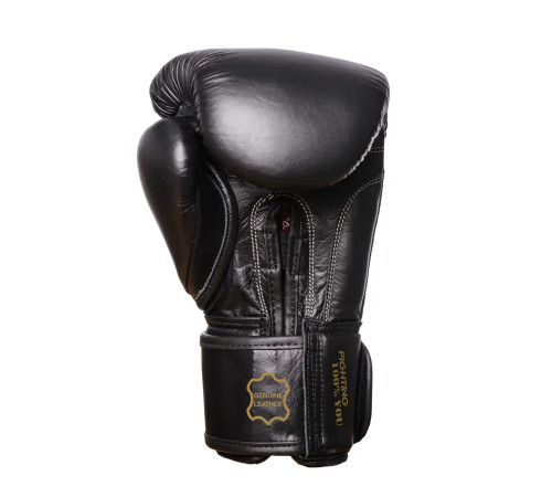 Рукавички боксерські PowerPlay 3014 Indiana Чорні (натуральна шкіра) 14 унцій
