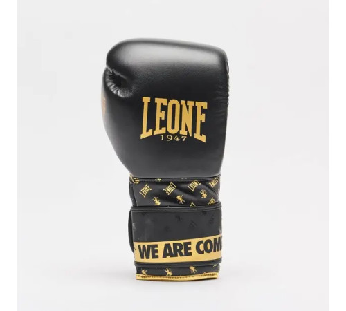 Рукавички боксерські з бинтами Leone GN220 DNA розмір 10 унцій, чорні