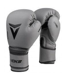 Рукавички боксерські V`Noks Ultima 10 унцій, сірі
