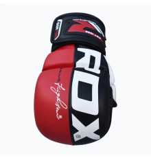 Тренувальні рукавиці для ММА RDX GRAPPLING GLOVES REX T6 PLUS розмір S, червоно-чорні