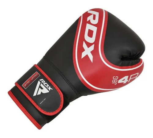 Рукавички боксерські дитячі з капою RDX 4B Robo Kids розмір 6 унцій, чорно-червоні