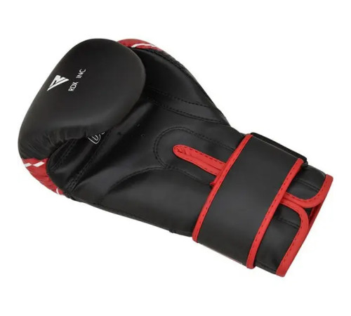 Рукавички боксерські дитячі з капою RDX 4B Robo Kids розмір 6 унцій, чорно-червоні