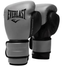 Боксерські рукавиці Everlast POWERLOCK 2R TRAINING GLOVE 14 унцій, сірі