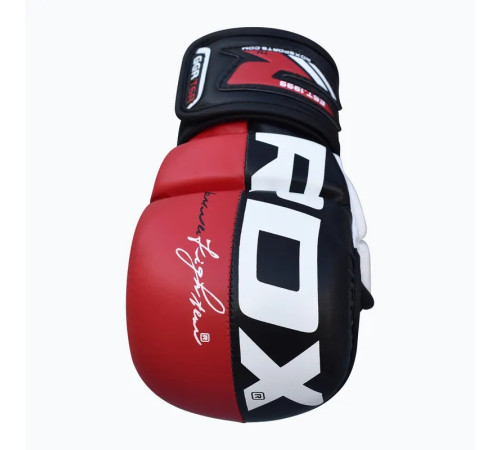 Тренувальні рукавиці для ММА RDX GRAPPLING GLOVES REX T6 PLUS розмір M, червоно-чорні
