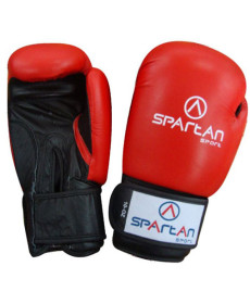 Рукавчики боксерські Spartan розмір 10 унцій, чорно-червоні