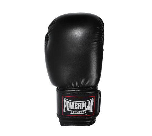 Рукавички боксерські PowerPlay 3004 Classic 10 унцій, чорні Рукавички боксерські PowerPlay 3004 Classic 10 унцій, чорні