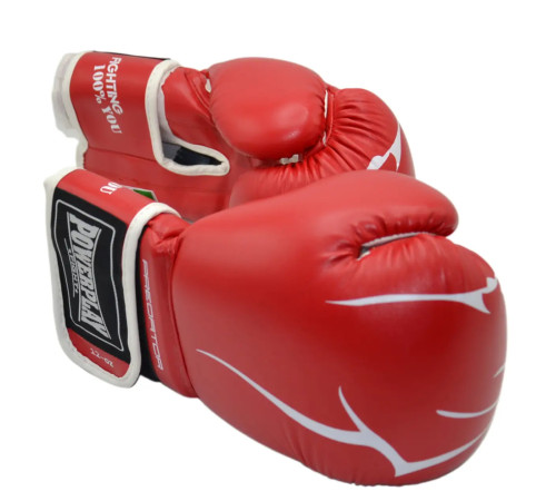 Рукавички боксерські PowerPlay 3018 Jaguar Червоні 14 унцій