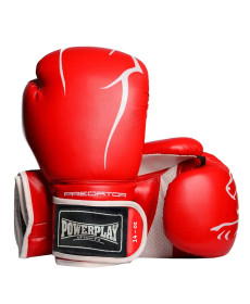 Рукавички боксерські PowerPlay 3018 Jaguar 14 унцій, червоні