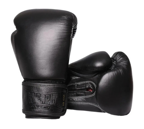 Рукавички боксерські шкіряні PowerPlay 3014 Indiana 10 унцій, чорні