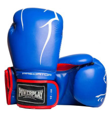 Рукавички боксерські  PowerPlay 3018 Jaguar Сині 14 унцій