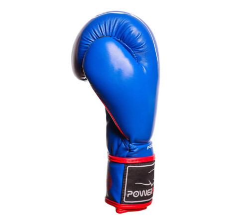 Рукавички боксерські PowerPlay 3018 Jaguar Сині 14 унцій