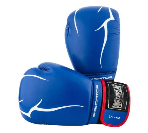 Рукавички боксерські PowerPlay 3018 Jaguar Сині 14 унцій