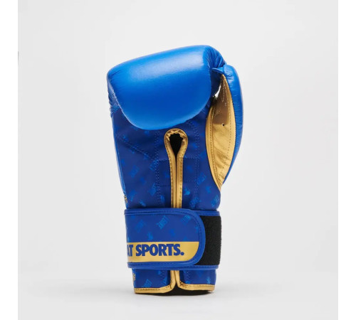 Рукавички боксерські з бинтами Leone GN220 DNA розмір 16 унцій, сині