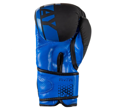 Рукавички боксерські PowerPlay 3086 Matt Challenger розмір 12 унцій, чорно-сині