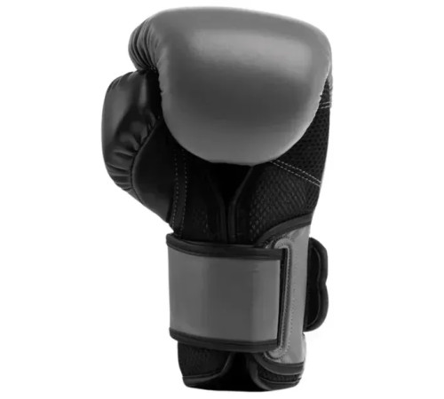 Боксерські рукавиці Everlast POWERLOCK 2R TRAINING GLOVE 10 унцій, сірі