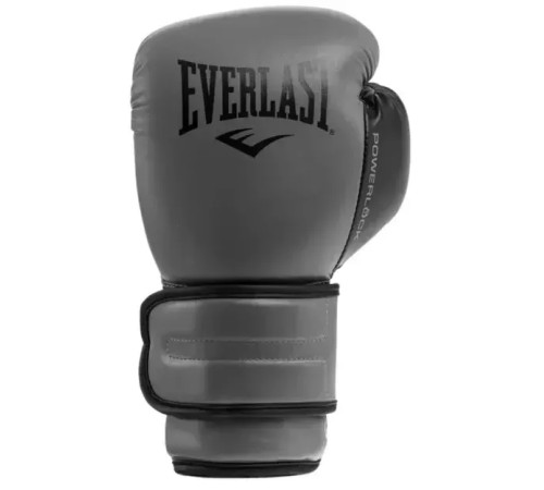 Боксерські рукавиці Everlast POWERLOCK 2R TRAINING GLOVE 10 унцій, сірі
