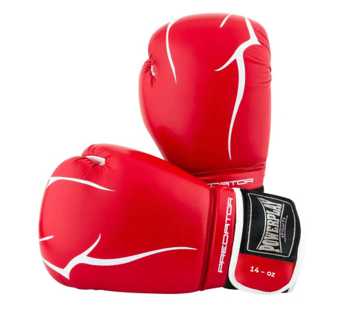 Рукавички боксерські PowerPlay 3018 Jaguar Червоні 16 унцій