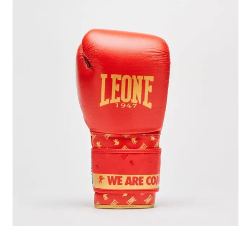 Рукавички боксерські з бинтами Leone GN220 DNA розмір 10 унцій, червоні