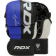 Тренувальні рукавиці для ММА RDX GRAPPLING GLOVES REX T6 PLUS розмір M, чорно-синій