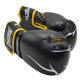 Рукавички боксерські PowerPlay 3018 Jaguar 16 унцій, чорно-жовті