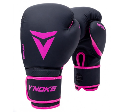 Рукавички боксерські V`Noks Ultima 10 унцій, чорно-фіолетові