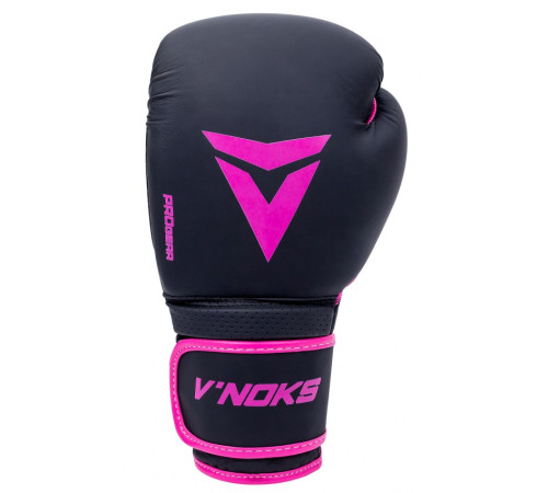 Рукавички боксерські V`Noks Ultima 10 унцій, чорно-фіолетові