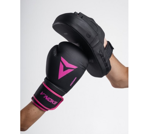 Рукавички боксерські V`Noks Ultima 10 унцій, чорно-фіолетові