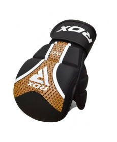Рукавички ММА RDX T17 Aura XL, чорно-золотисті