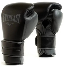 Боксерські рукавиці Everlast POWERLOCK 2R TRAINING GLOVE 10 унцій, чорні