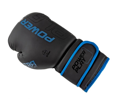 Рукавички боксерські PowerPlay 3024 Ultra Mat розмір 12 унцій, чорно-сині