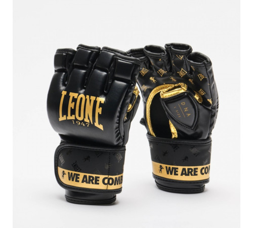 Рукавички MMA Leone DNA L, чорно-золотисті