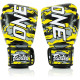 Боксерські рукавички шкіряні з бинтами Fairtex BGV-ONE X STBG 10 унцій, жовті