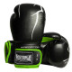 Рукавички боксерські PowerPlay 3018 Jaguar 16 унцій, чорно-зелені