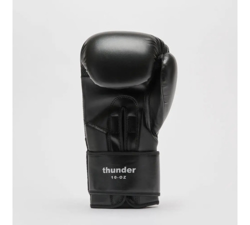 Рукавички боксерські з капою Leone GN383 THUNDER розмір 16 унцій, чорні