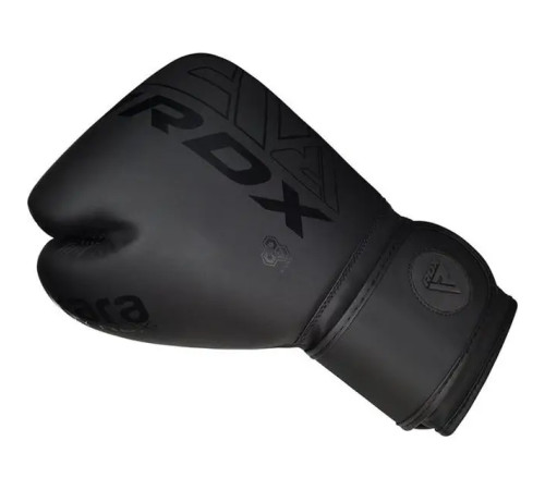 Рукавички боксерські з капою RDX F6 Kara Matte 8 унцій, чорні