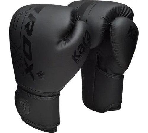 Рукавички боксерські з капою RDX F6 Kara Matte 8 унцій, чорні