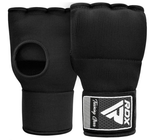 Рукавички-бинти з гелевими подушечками RDX Inner Gel XL, чорні